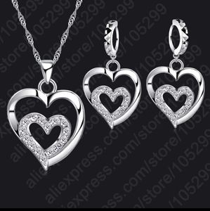 Heart Necklace & Earrings